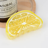 3.34'' Cute Fruit Hair Claw Clips: Orange