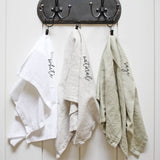 3 Words Tea Towel: White • 100% Cotton