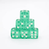 Mahjong Dice (Pair of 2): Pink & Teal