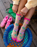 TENNIS SCORE SHEER RUFFLE SOCK