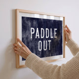 Paddle Out Canvas Art Print Coastal Beach Wall Decor 8x10: 11x14
