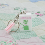 JOKER MAHJONG TILE KEYCHAIN