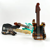 Fun Guitar Acetate Hair Clip, Instrument Shaped Hair Claw: Brown