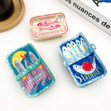 Sardine Can Hair Claw Clip, Creative Fish Tin Hair Clip: A