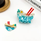 Acetate Noodle Hair Clip, Crocodile or Claw Style: Claw Clip