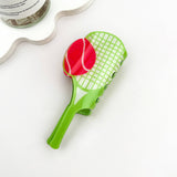 Sporty Tennis Racket Printed Hair Claw Clip: Tennis