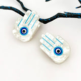 Mini Blue Sun Eye Acrylic Hair Claw Clip: Eye