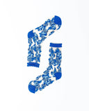 BLUEBERRY RUFFLE SHEER CREW SOCK