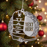 Custom Logo Ornaments - Personalized Zinc Alloy Holiday Gift: 3"