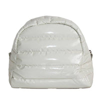 COSMETIC PUFFER BAG - Eggshell