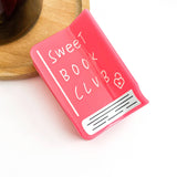 Pink Sweet Book Notebook Claw Clip, Acetate Hair Clip