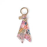 Floral Satin Keychain: Countryside Blooms