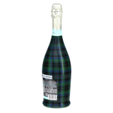Blue & Green Christmas Tartan Prosecco Bottle Wrap