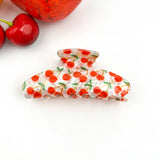 Fruity Hair Clip, Cherry & Strawberry Hair Claw Clip: Cherry-C