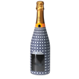 Navy & White Cane  Champagne