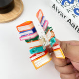 3.7'' Book Hair Clip: D