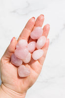 Rose Quartz Reiki Crystal Hearts - Small