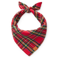 HOLIDAY TARTAN DOG PLAID BANDANA