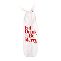 Eat, Drink & Be Merry Wine Bag