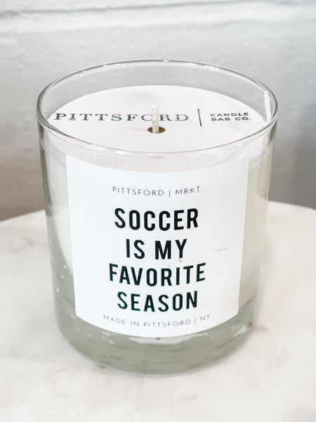 SOCCER IS MY FAVORITE SEASON CANDLE