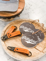 PITTSFORD MRKT LEATHER KEYCHAIN