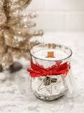 MERRY HOLIDAY MERCURY GLASS CANDLE